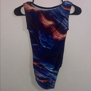 Multicolor Abstract Women's Dress